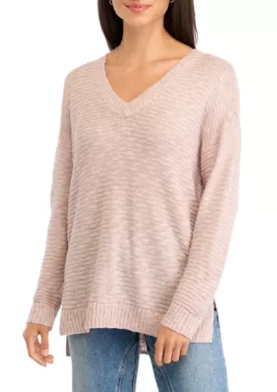 Women's V-Neck Tunic Sweater