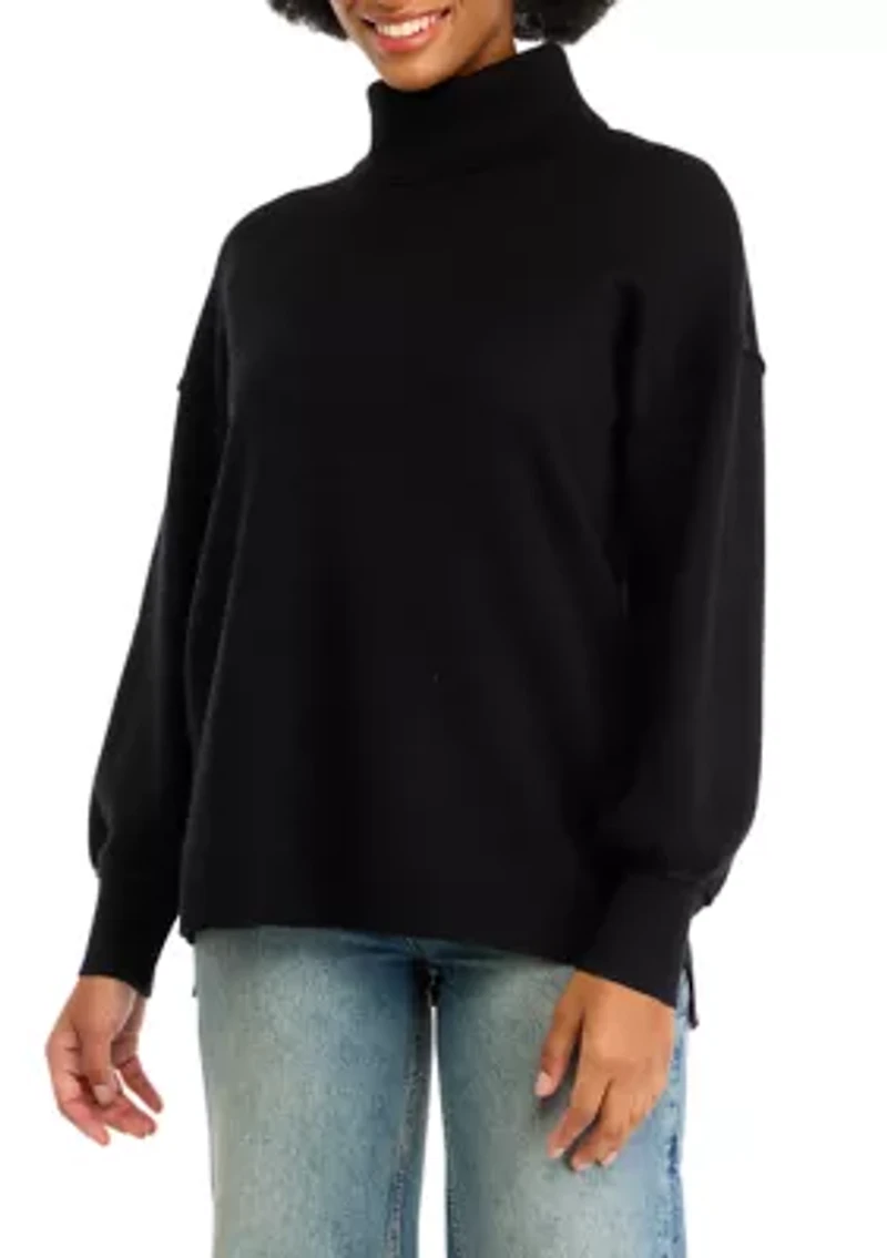 Women's Turtleneck Tunic Sweater