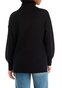 Women's Turtleneck Tunic Sweater