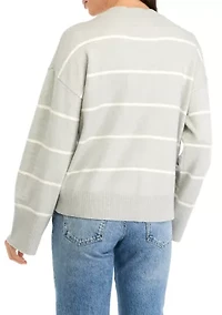 Women's Striped Crew Neck Sweater