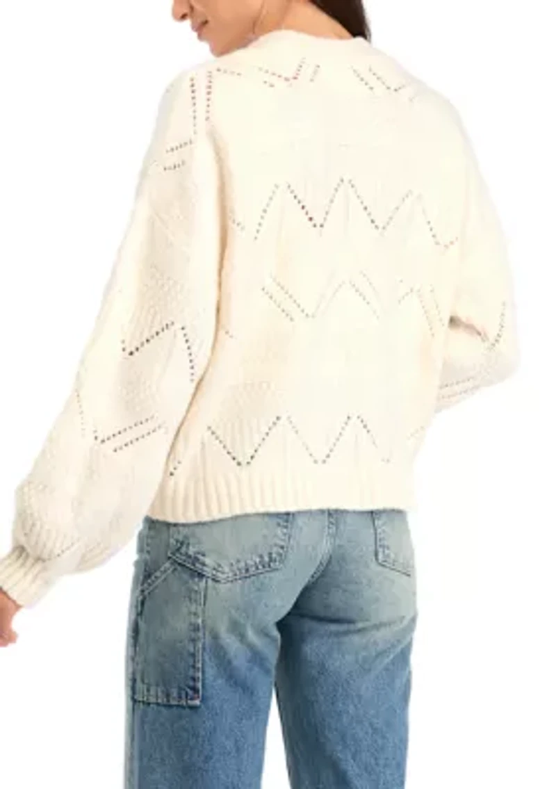 Women's Pointelle Cardigan