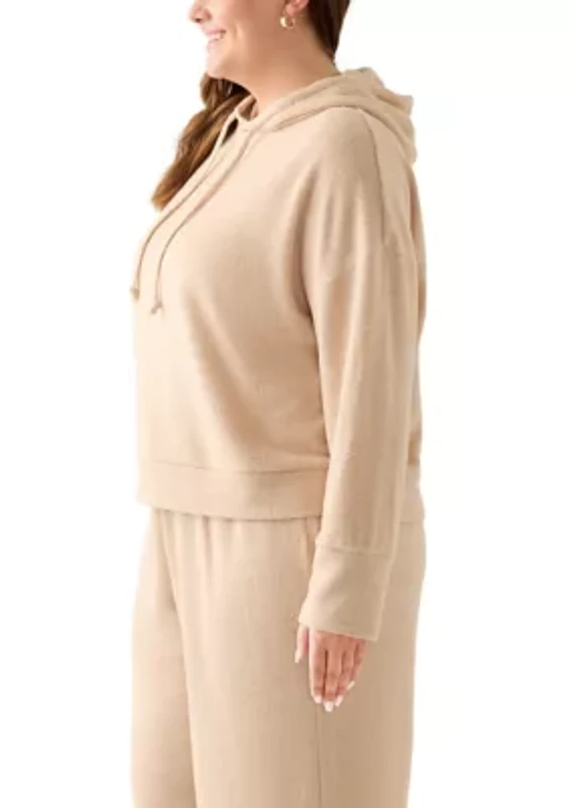 Plus Bouclé Hoodie