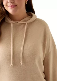 Plus Bouclé Hoodie