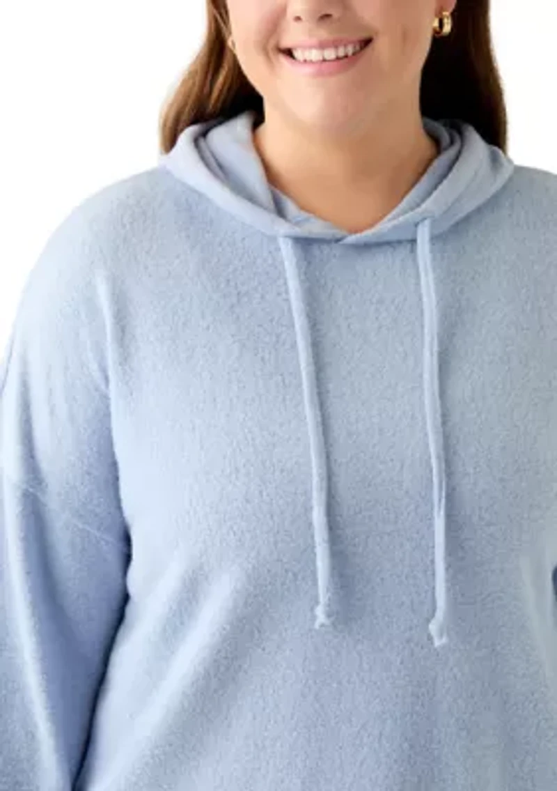 Plus Bouclé Hoodie