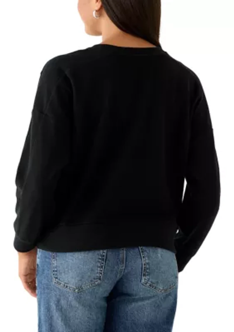 Women's Cozy Knit Crew Neck Sweater