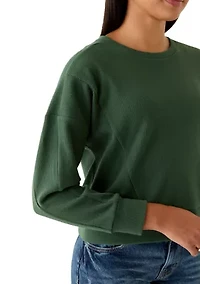 Women's Cozy Knit Crew Neck Sweater