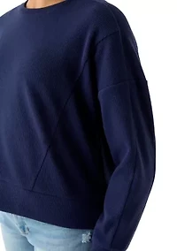 Women's Cozy Knit Crew Neck Sweater