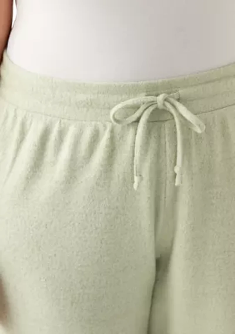 Plus Wide-Leg Boucle Pants