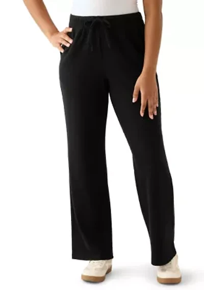 Women's Cozy Knit Wide Leg Pants