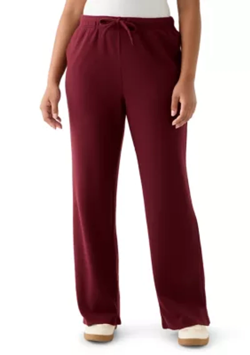 Women's Cozy Knit Wide Leg Pants