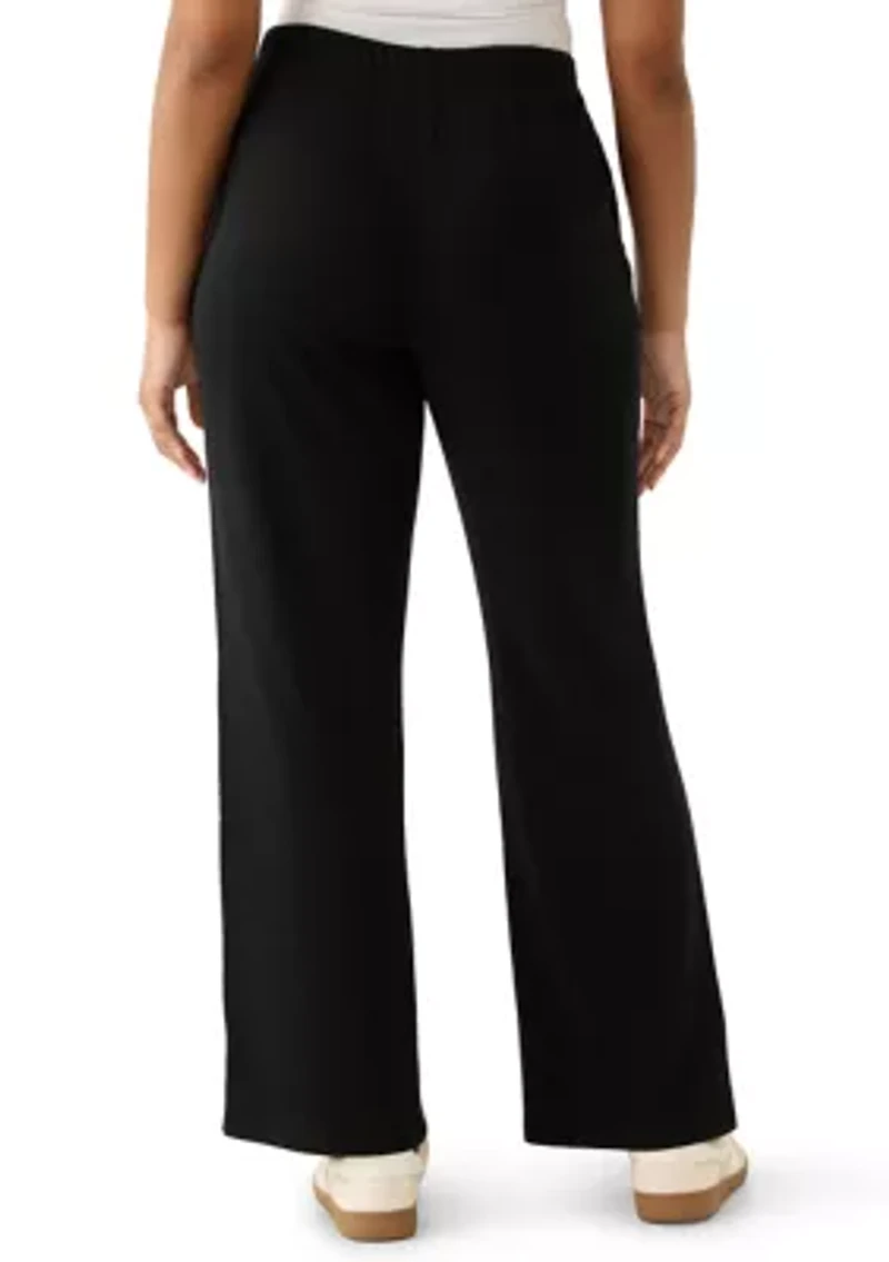 Women's Cozy Knit Wide Leg Pants