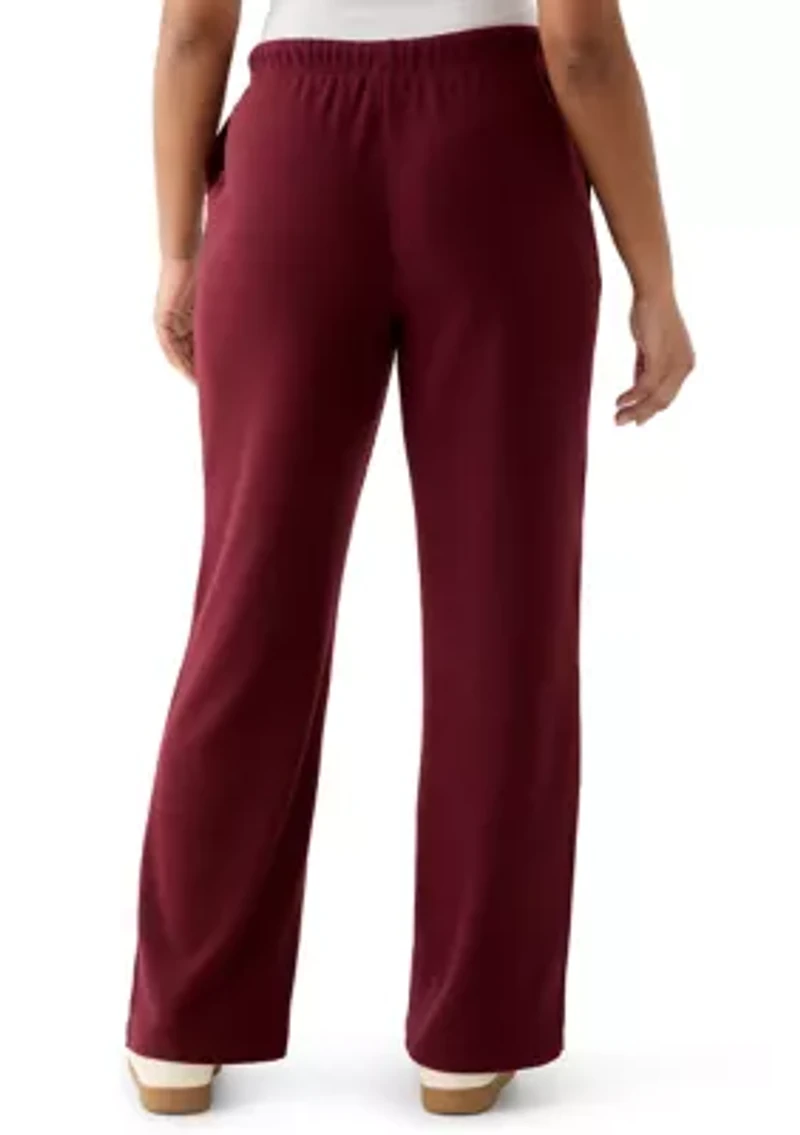 Women's Cozy Knit Wide Leg Pants