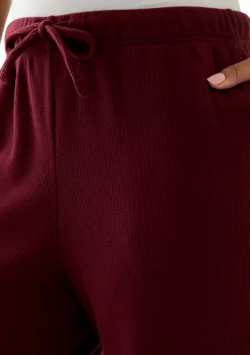 Women's Cozy Knit Wide Leg Pants