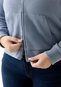 Plus Thermal Hacci Zip Jacket