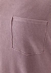 Plus Short Drop Shoulder Waffle Pocket T-Shirt