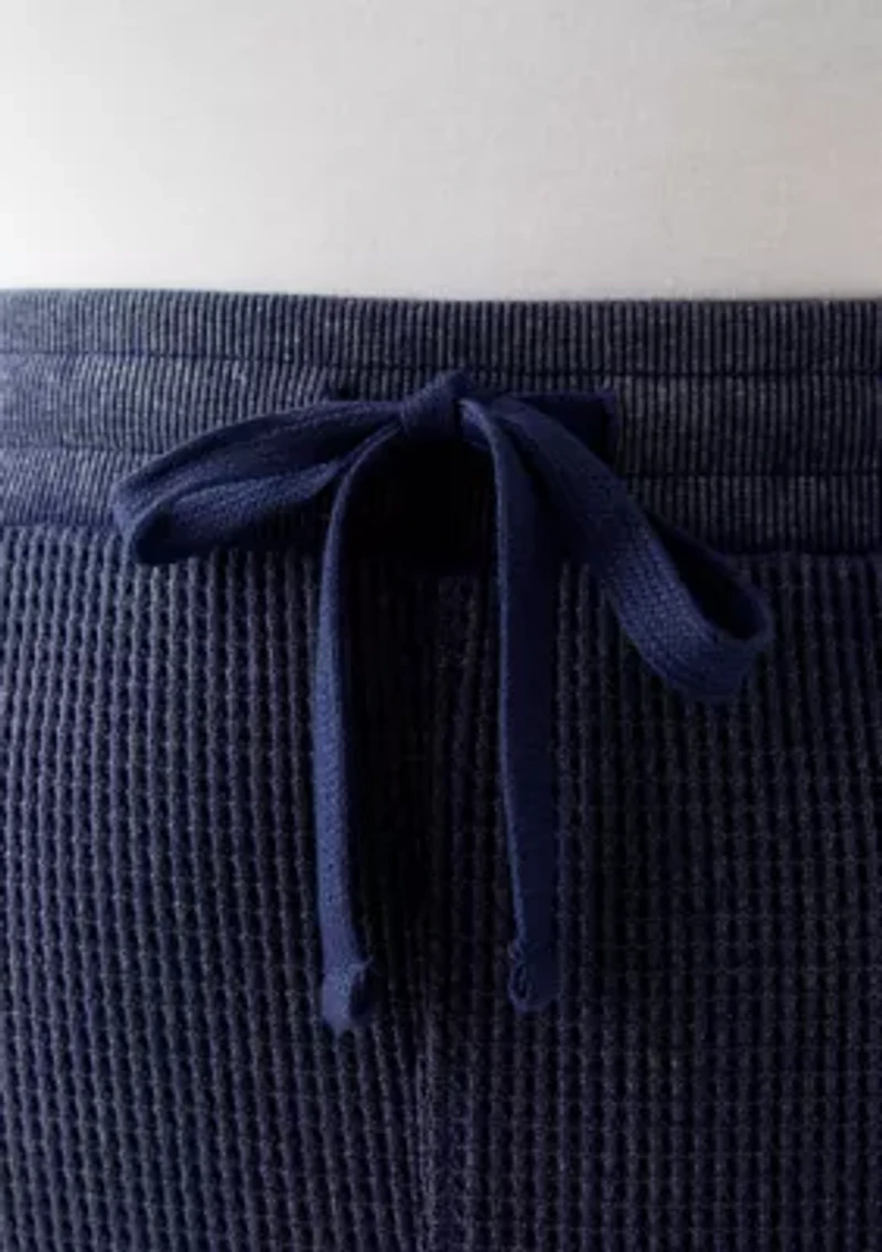 Plus Wide Leg Waffle Pants