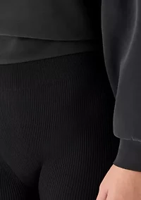 Women's Ribbed Flare Leggings