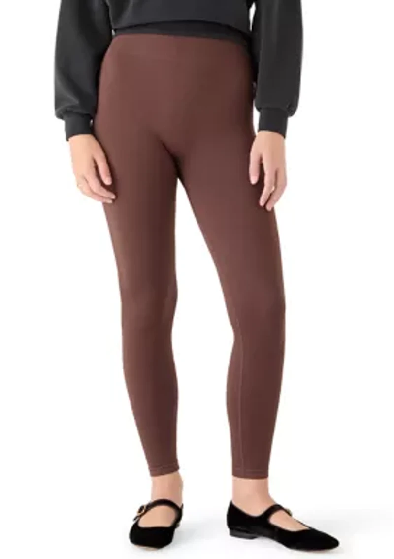 Women's Seamless Ribbed Pull On Leggings