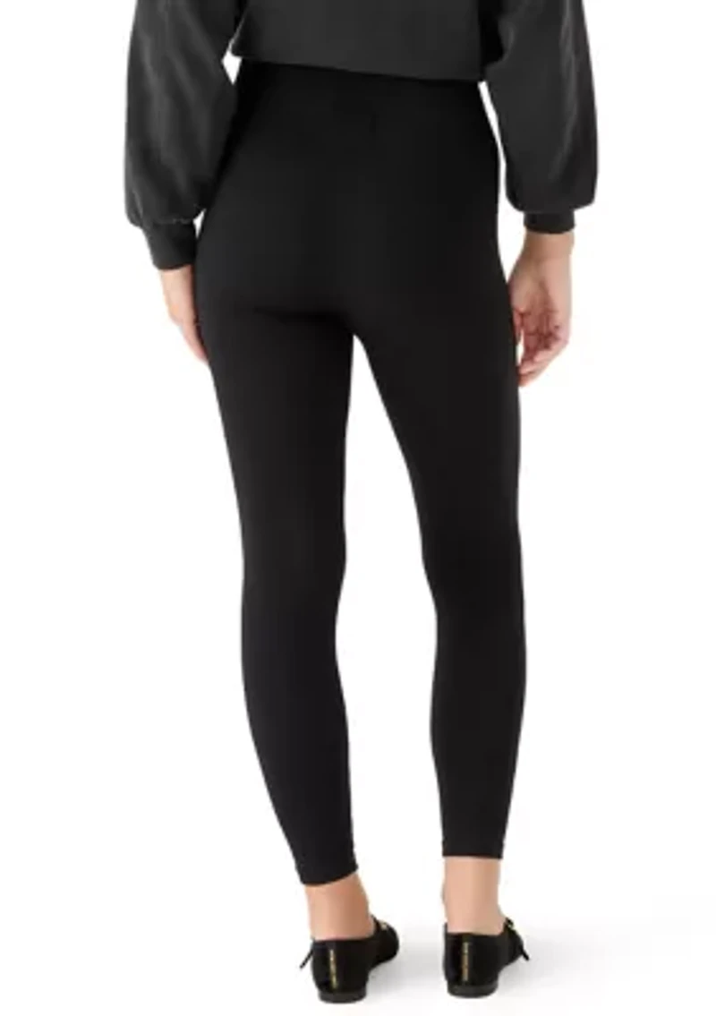 Women's Seamless Ribbed Pull On Leggings