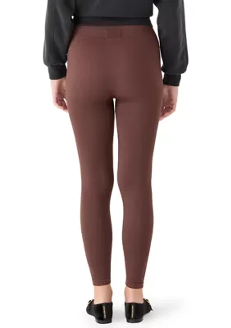 Women's Seamless Ribbed Pull On Leggings