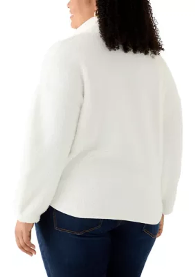 Plus Snap Front Sherpa Jacket