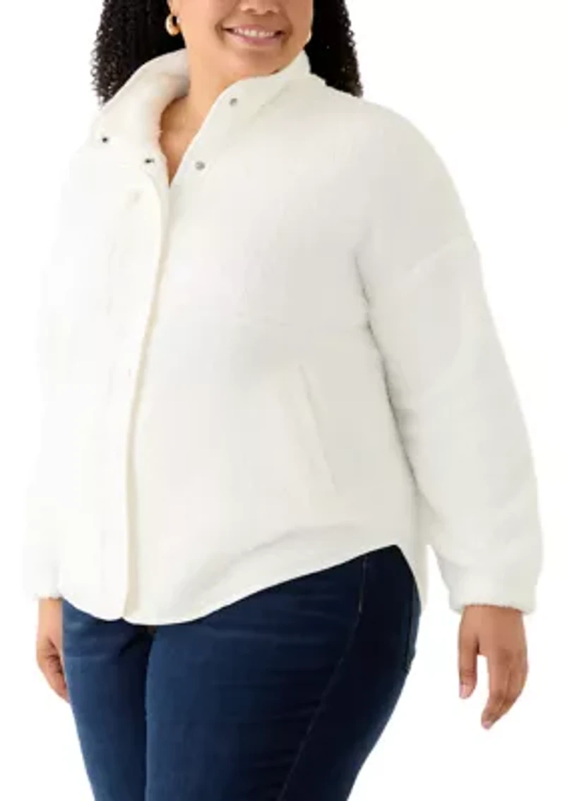 Plus Snap Front Sherpa Jacket