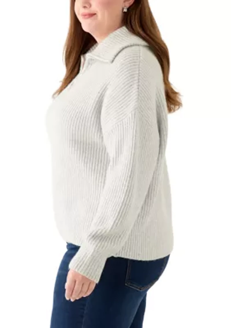 Plus 1/4 Zip Pullover