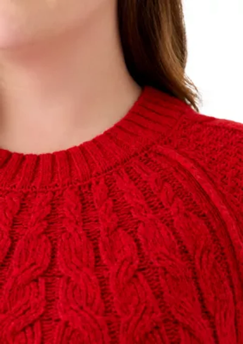 Plus Cascade Cable Pullover