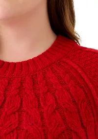 Plus Cascade Cable Pullover