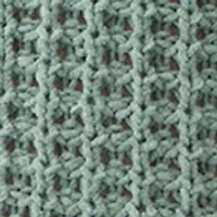 Plus Waffle Knit Chenille Pullover Sweater