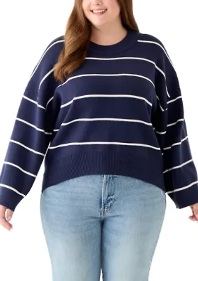 Plus Striped Sweater