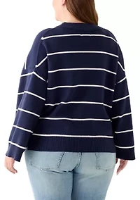 Plus Striped Sweater