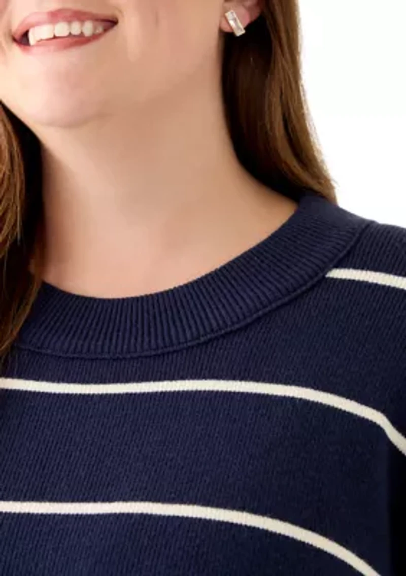 Plus Striped Sweater
