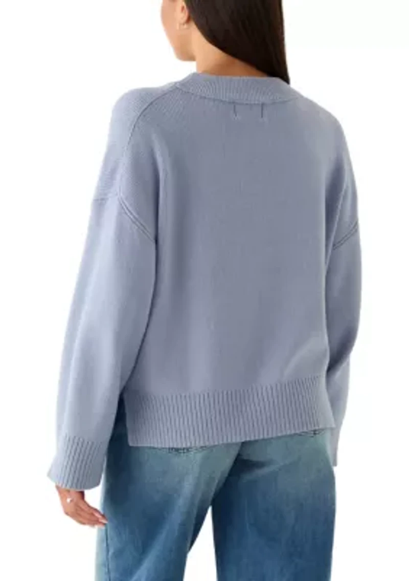 Women's Long Sleeve Crew Neck Sweater