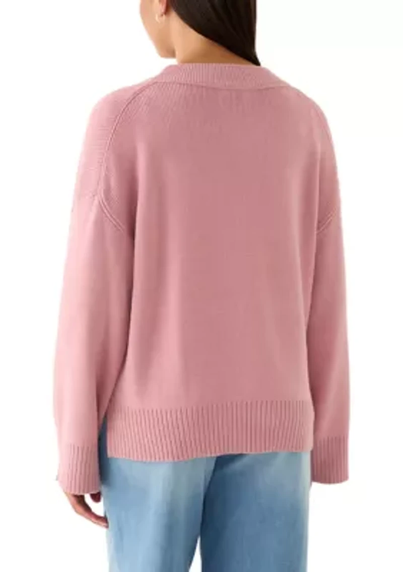 Women's Long Sleeve Crew Neck Sweater