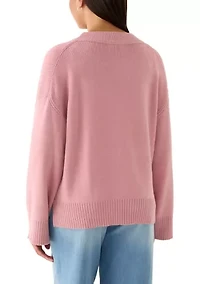 Women's Long Sleeve Crew Neck Sweater