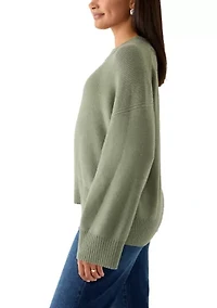 Women's Long Sleeve Crew Neck Sweater