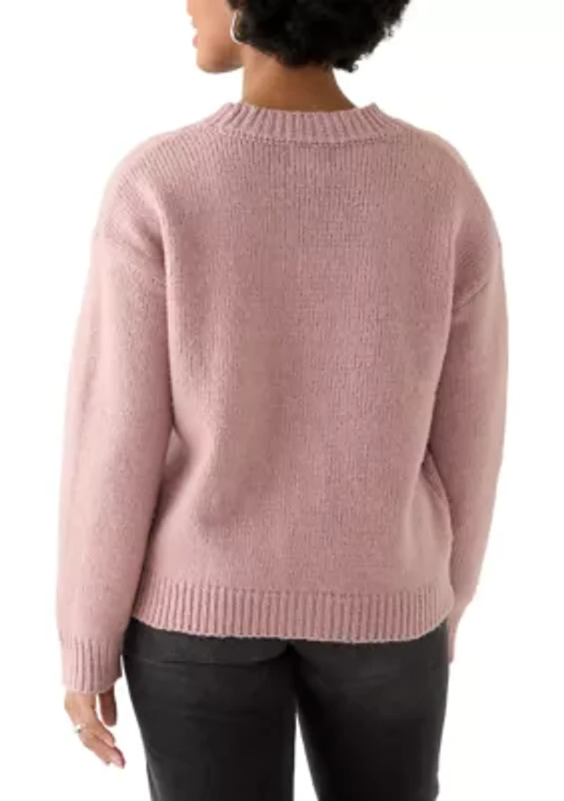 Women's V-Neck Button Front Cardigan