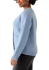 Women's V-Neck Button Front Cardigan