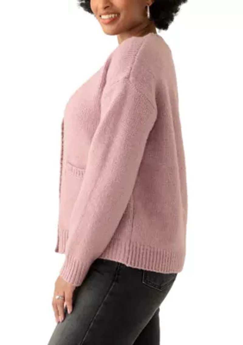 Women's V-Neck Button Front Cardigan