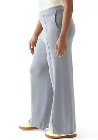 Women's Sweater Pants with Piping