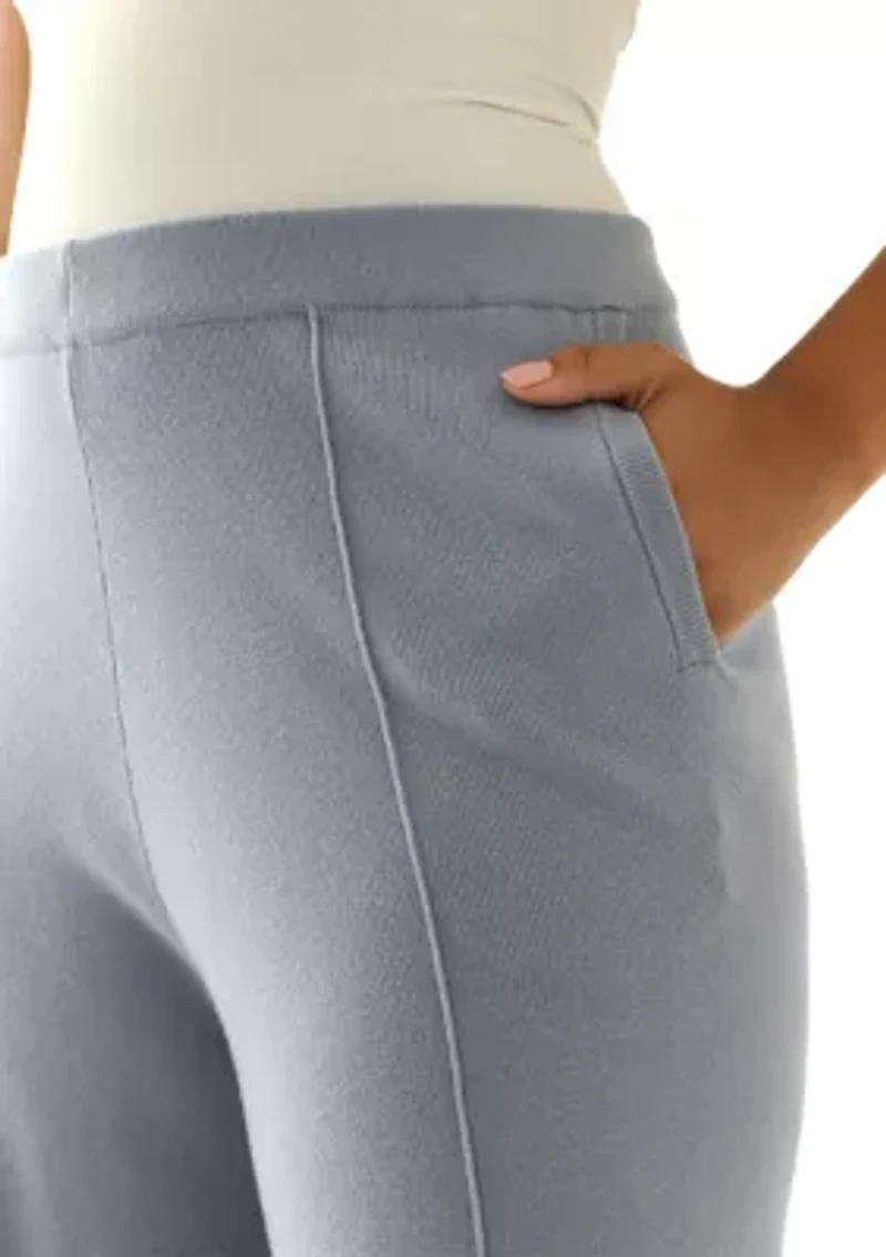 Women's Sweater Pants with Piping