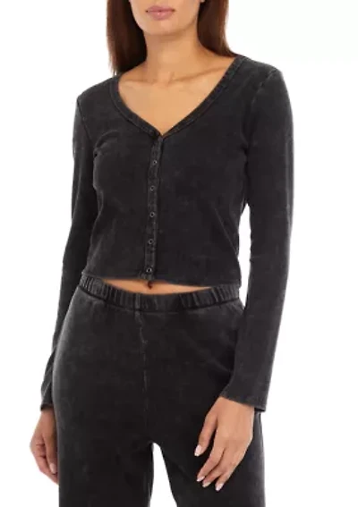 Women's Mineral Wash Cardigan