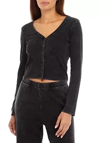 Women's Mineral Wash Cardigan