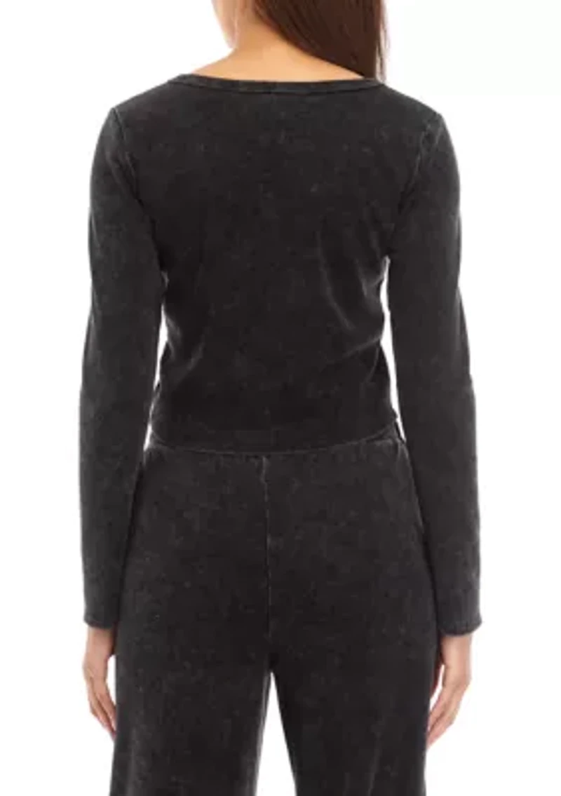 Women's Mineral Wash Cardigan