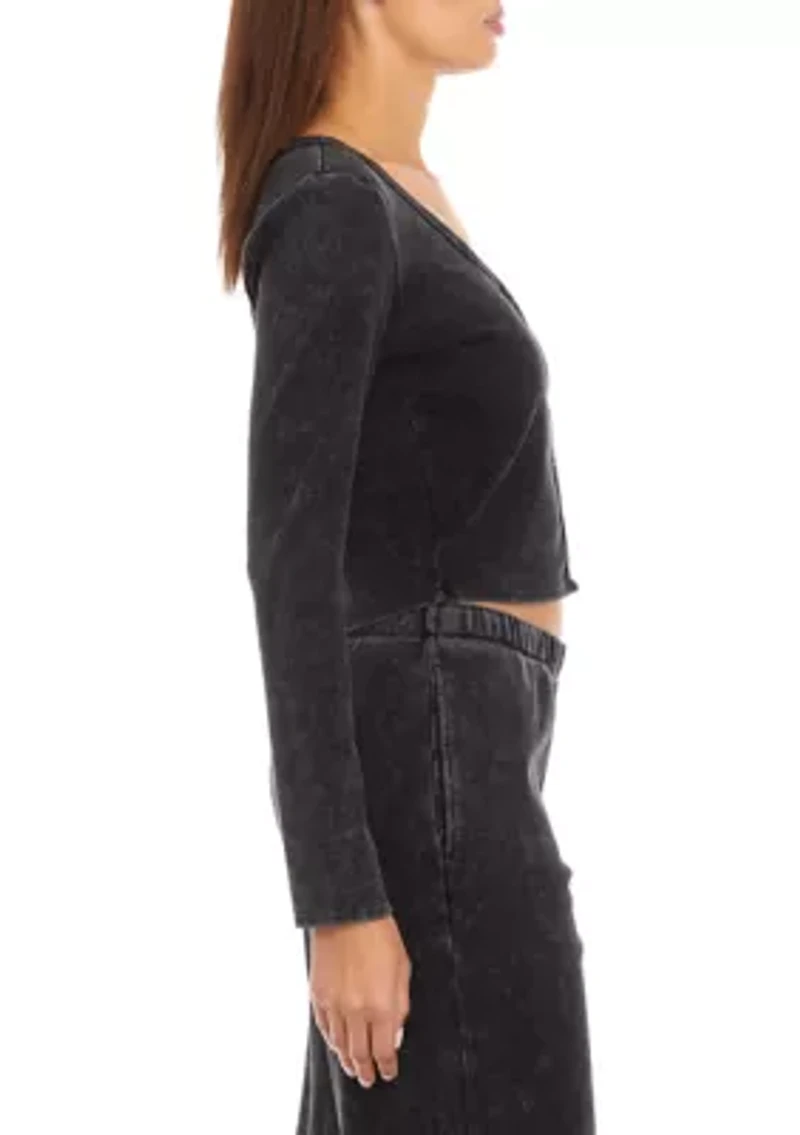 Women's Mineral Wash Cardigan
