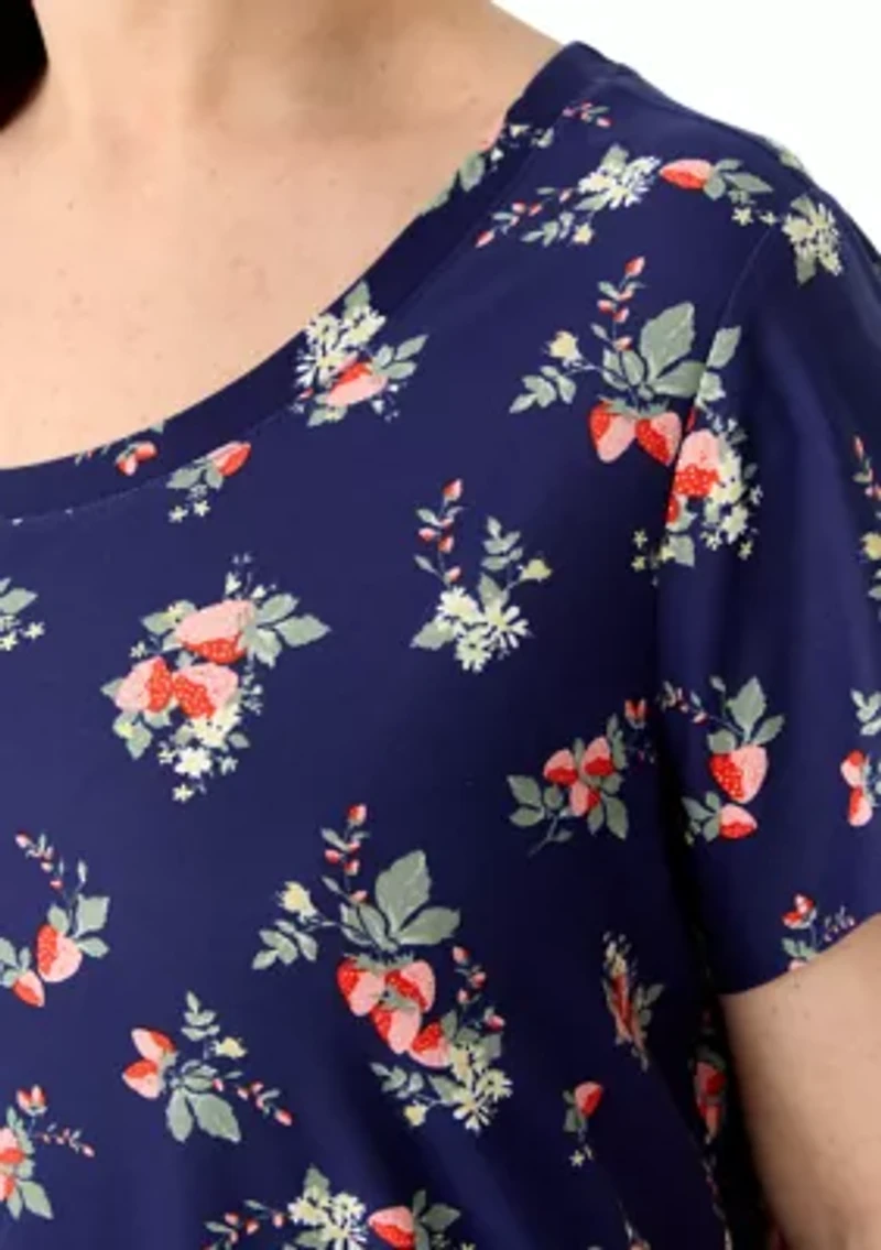 Plus Short Sleeve Printed T-Shirt