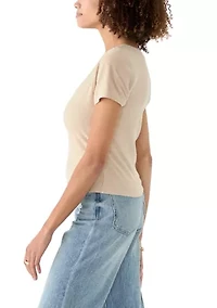 Women's Short Sleeve Peached Jersey T-Shirt