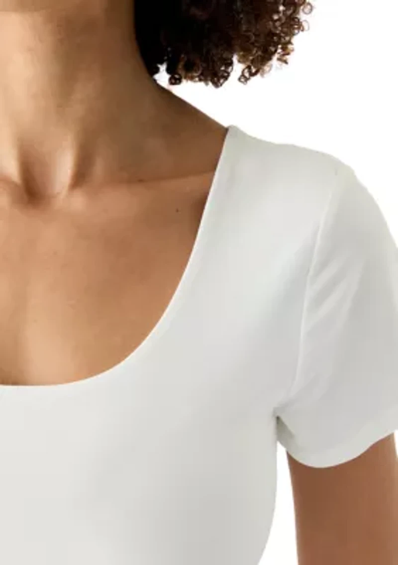 Women's Short Sleeve Peached Jersey T-Shirt