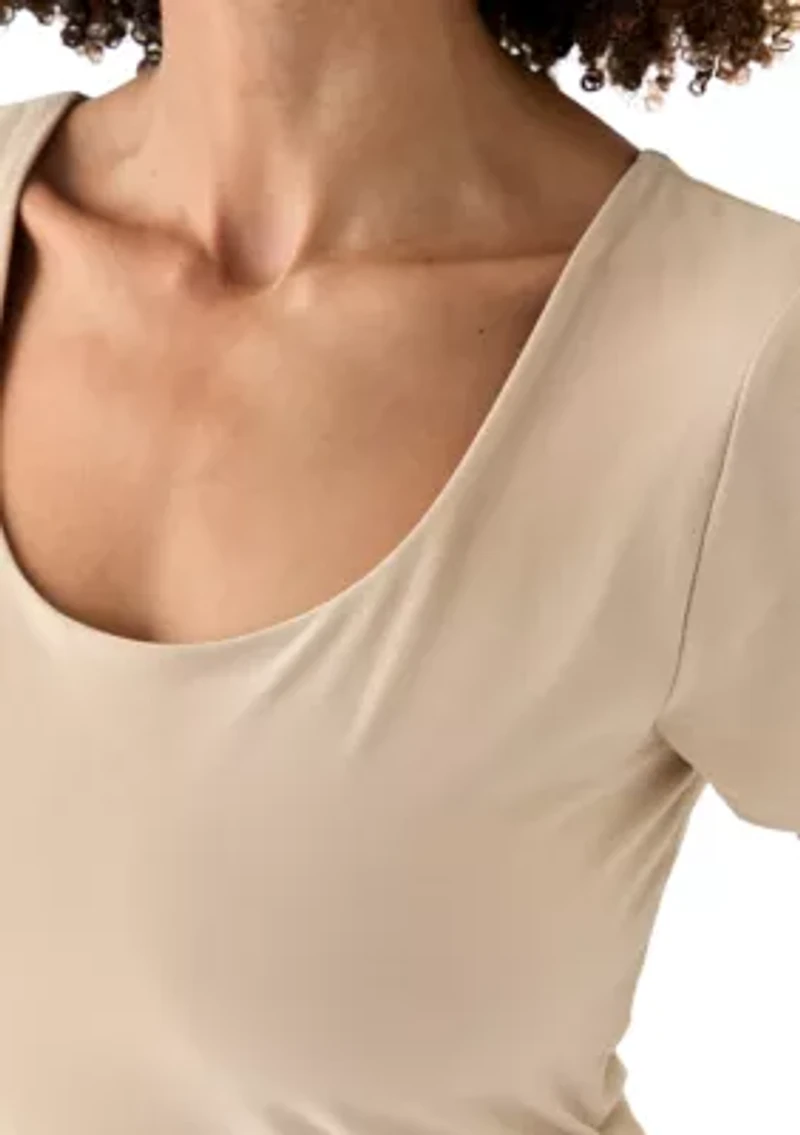 Women's Short Sleeve Peached Jersey T-Shirt